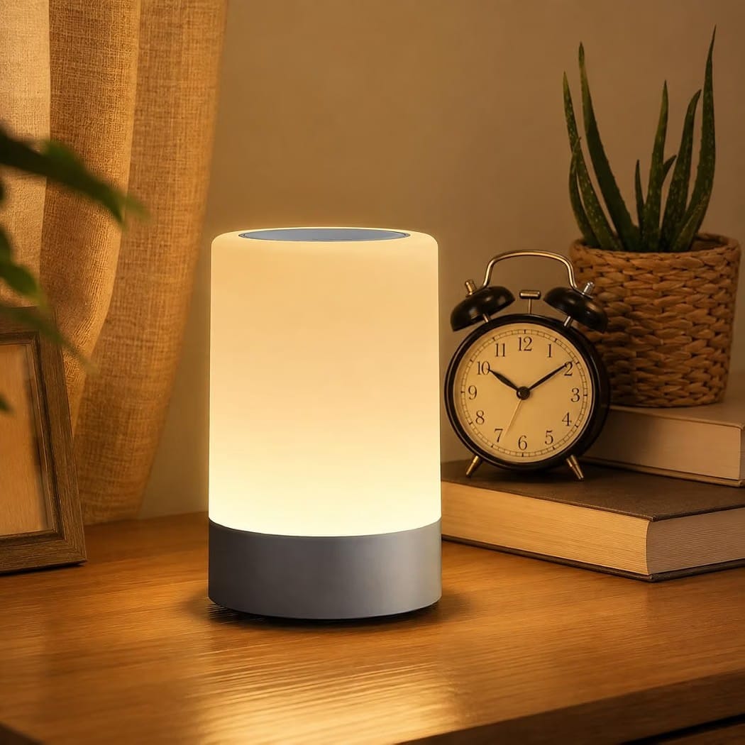 Dillicart™Rechargeable Touch Control LED Table Lamp | 3-Color Dimmable Night Light